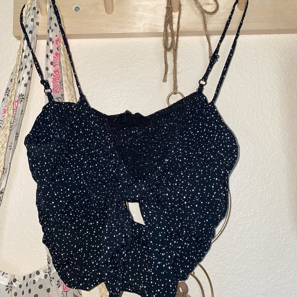 Planet blue crop top